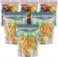 Food Storage Resealable mylar ziplock Stand Up Pouch Bags M